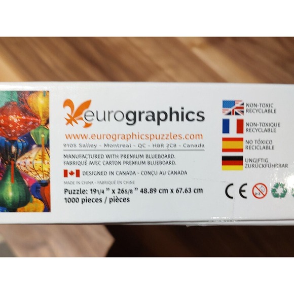 Eurographics 1000 Piece Jigsaw Puzzle Asian Lanterns Complete - Picture 8 of 8